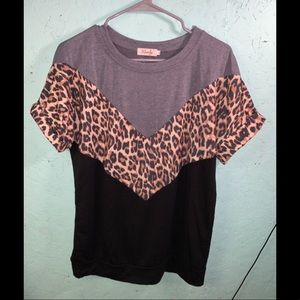 Maisolly Cheetah Print Top